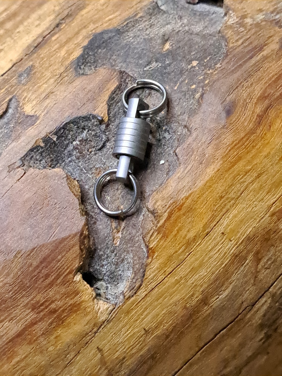 Super Mini Titanium Swivel With 10mm Titanium Keyrings