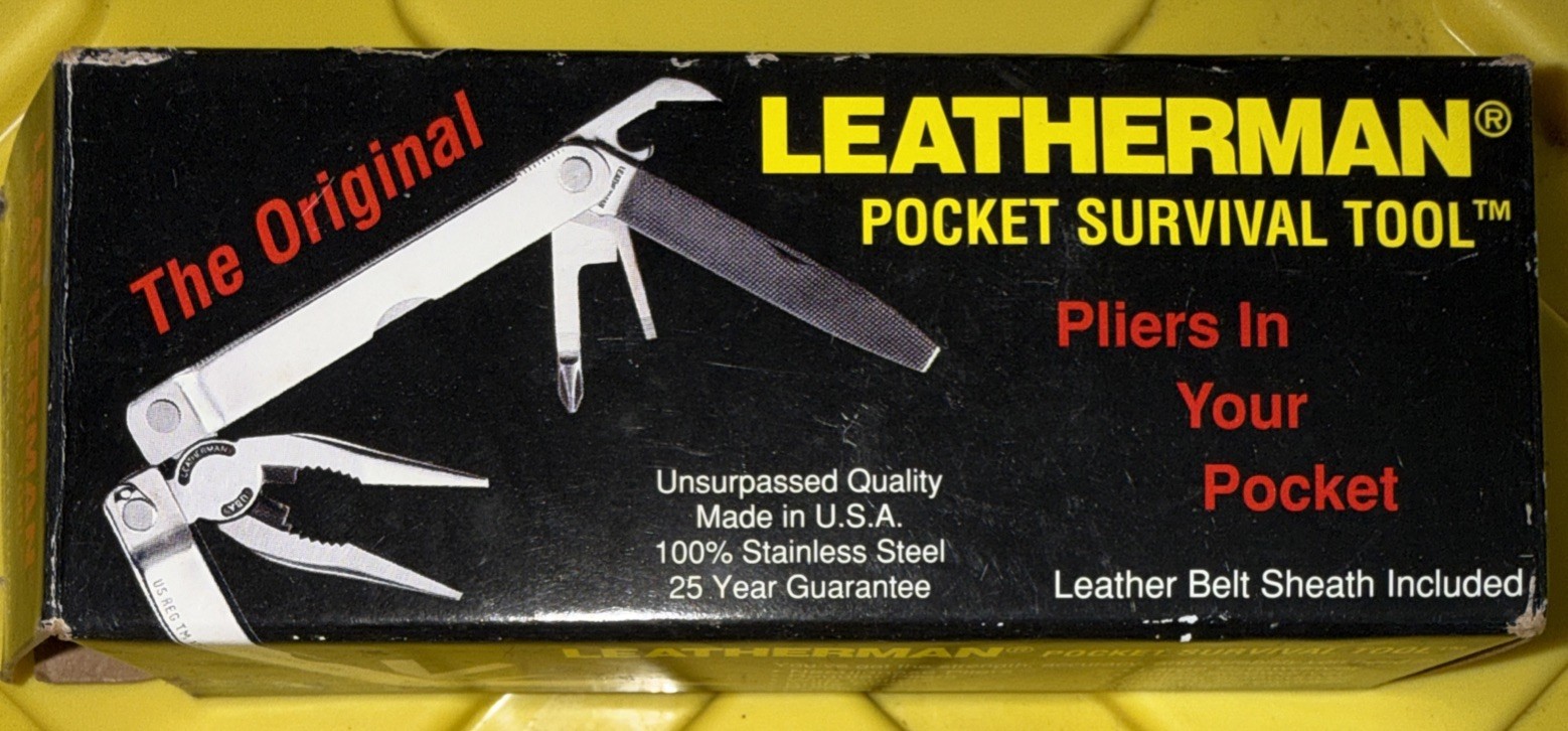 Leatherman Pocket Survival Tool Pliers In Your Pocket OriginalMultiTool NEW NIB