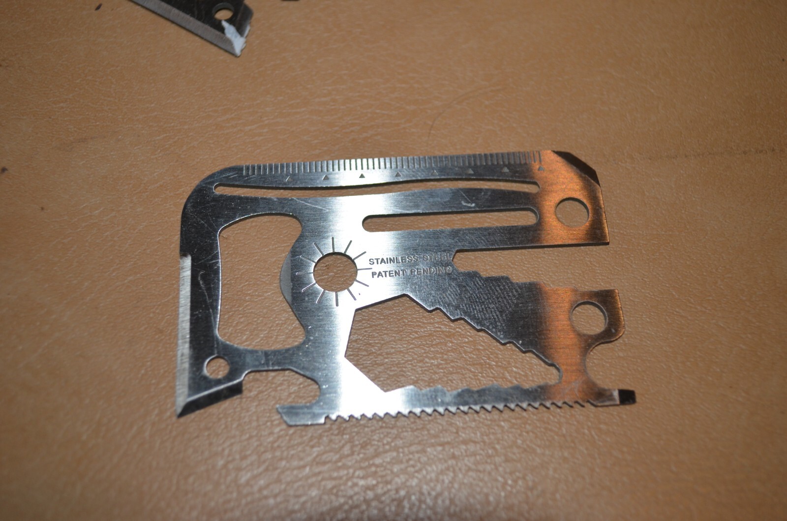 Wallet Multi Survival Tool Stainless Steel Metal Thin Smaller Size Hunting Brand