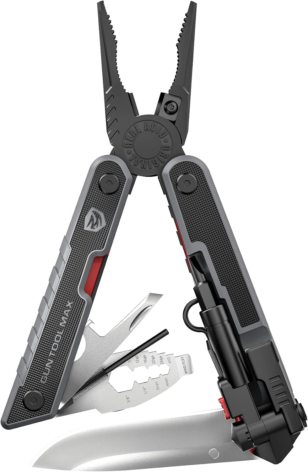 Gun Tool Max, 37-In-1 Multitool for Gunsmithing, Includes Pliers, Wire Cutters,