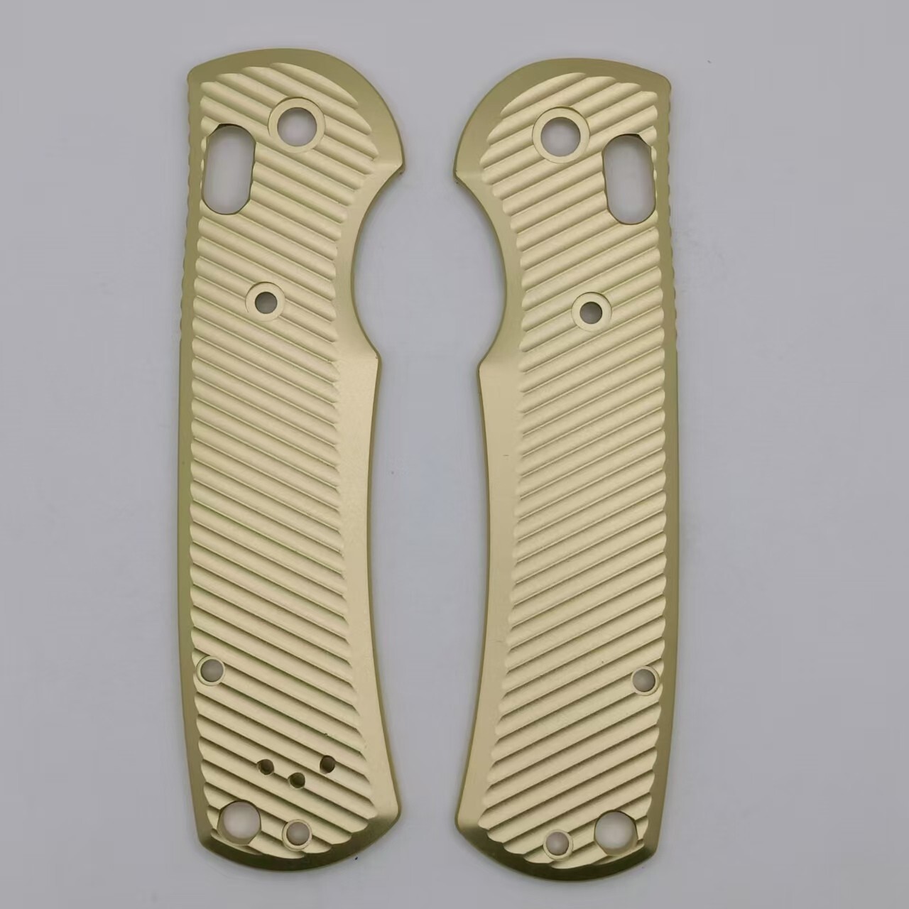 1 Pair Gold Aluminum Handle Scales for Benchmade Griptilian 550/551 Knives