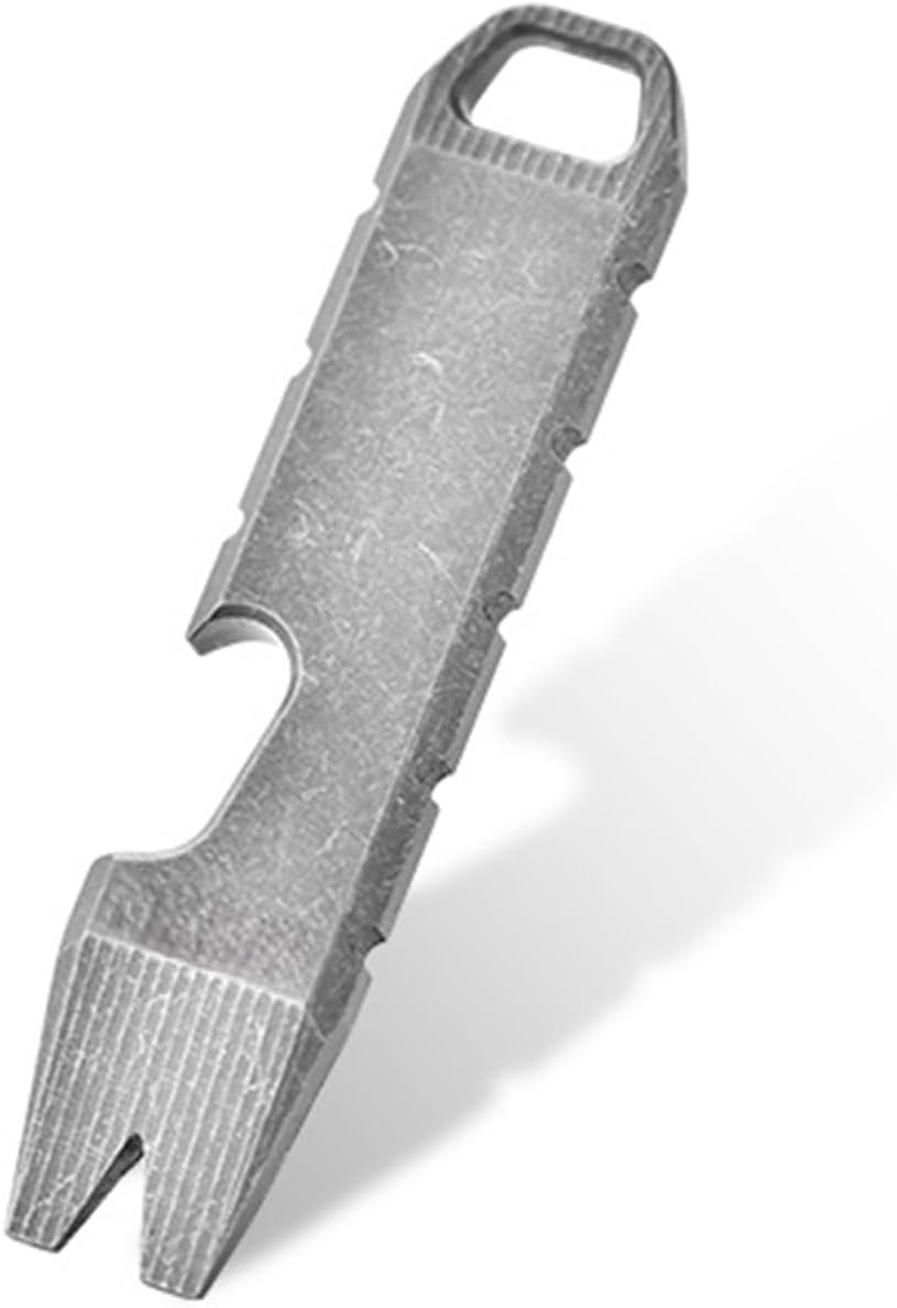 Mini Pry Bar Multi Tool Titanium Bottle Opener Keychain Screwdriver