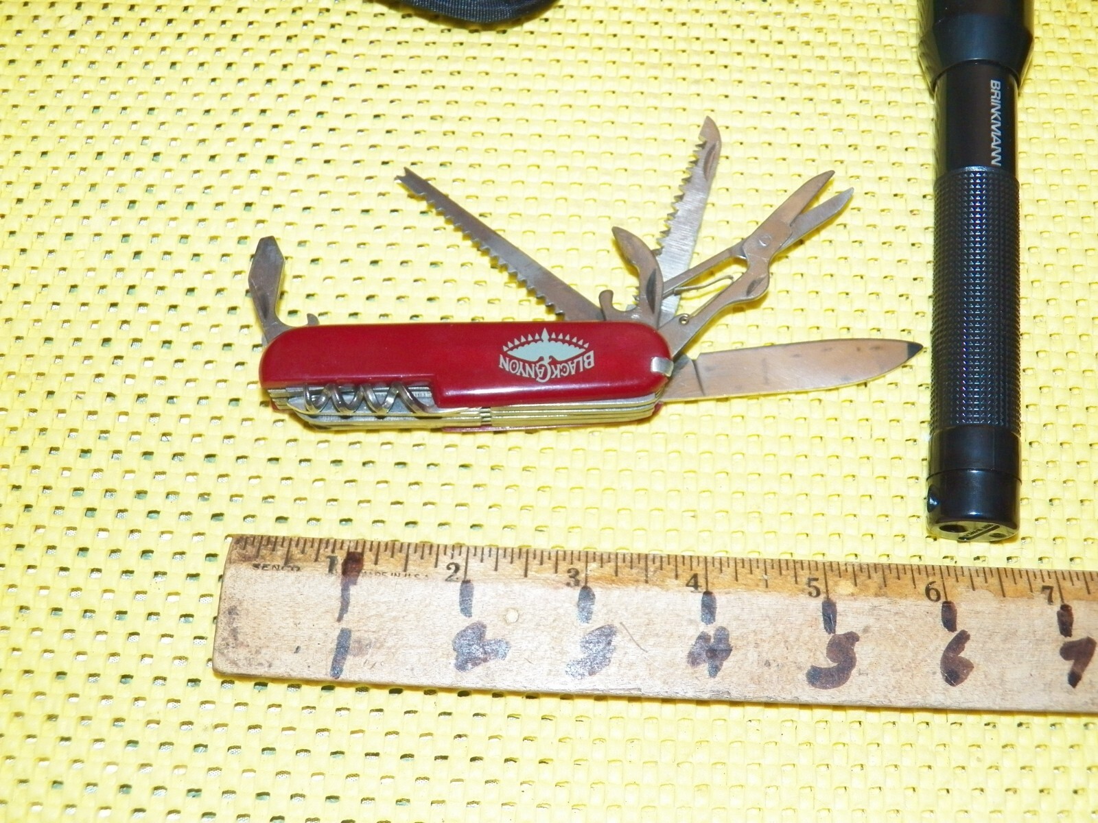 BLACK CANYON Camp Gear Nylon Belt Pouch w/ Pocket Knife, Flashlight &Multi-Tool