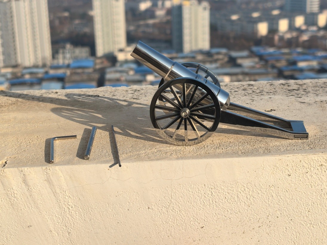 Stainless steel Handicrafts Retro European artillery Model EDC Toy