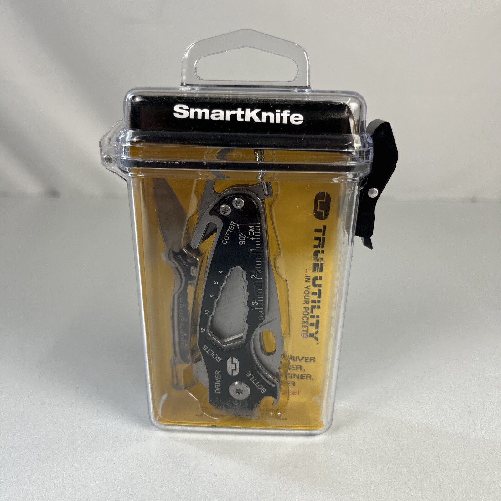 TRUE UTILITY SMART POCKET KNIFE 11-in-1 MULTI TOOL W/ WEATHERPROOF CASE CLIP NEW