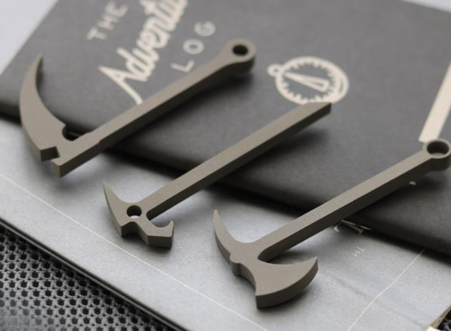 EDC Titanium Multifunctional Crowbar Axe Bottle Opener Keychain Necklace Pendant
