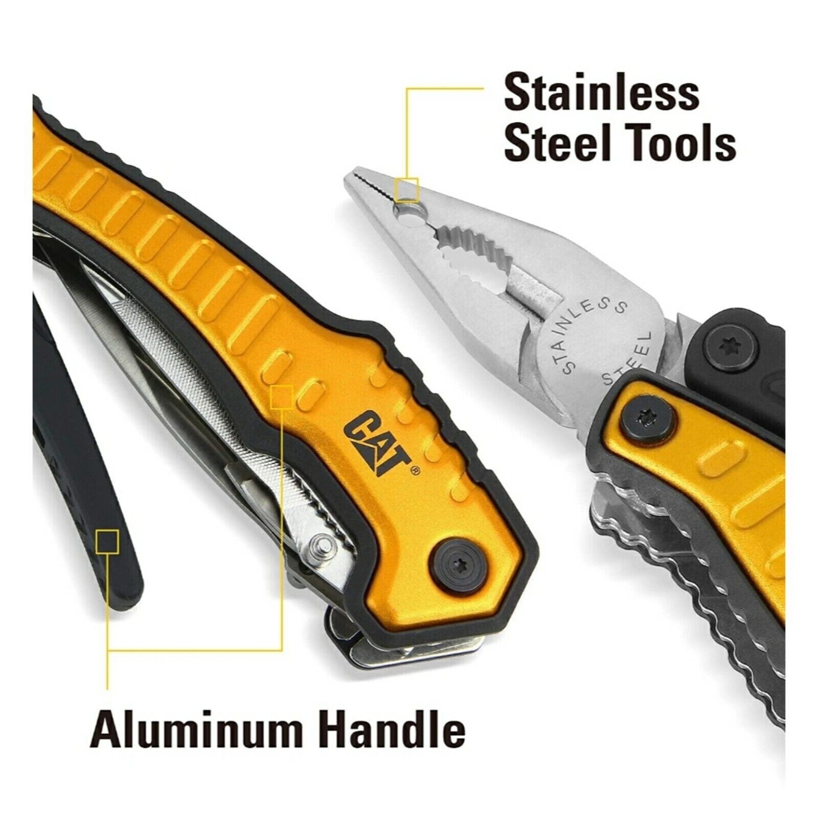 CAT XL 9-IN-1 Multi-Tool Set With Belt Loop Storage Pouch