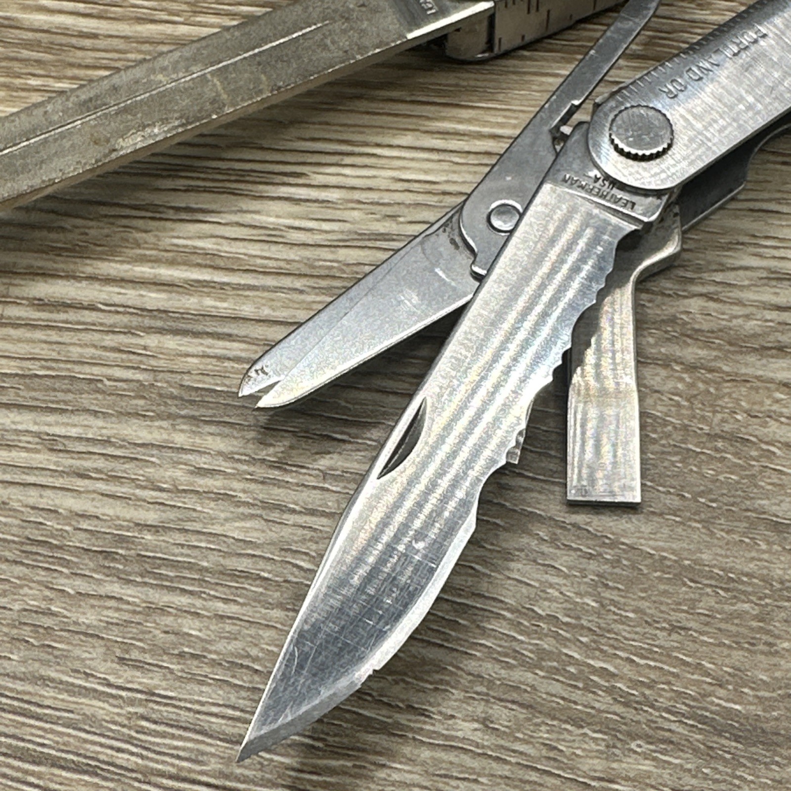 Vintage Original Leatherman Multi Tool With Scissors Stainless Portland OR USA