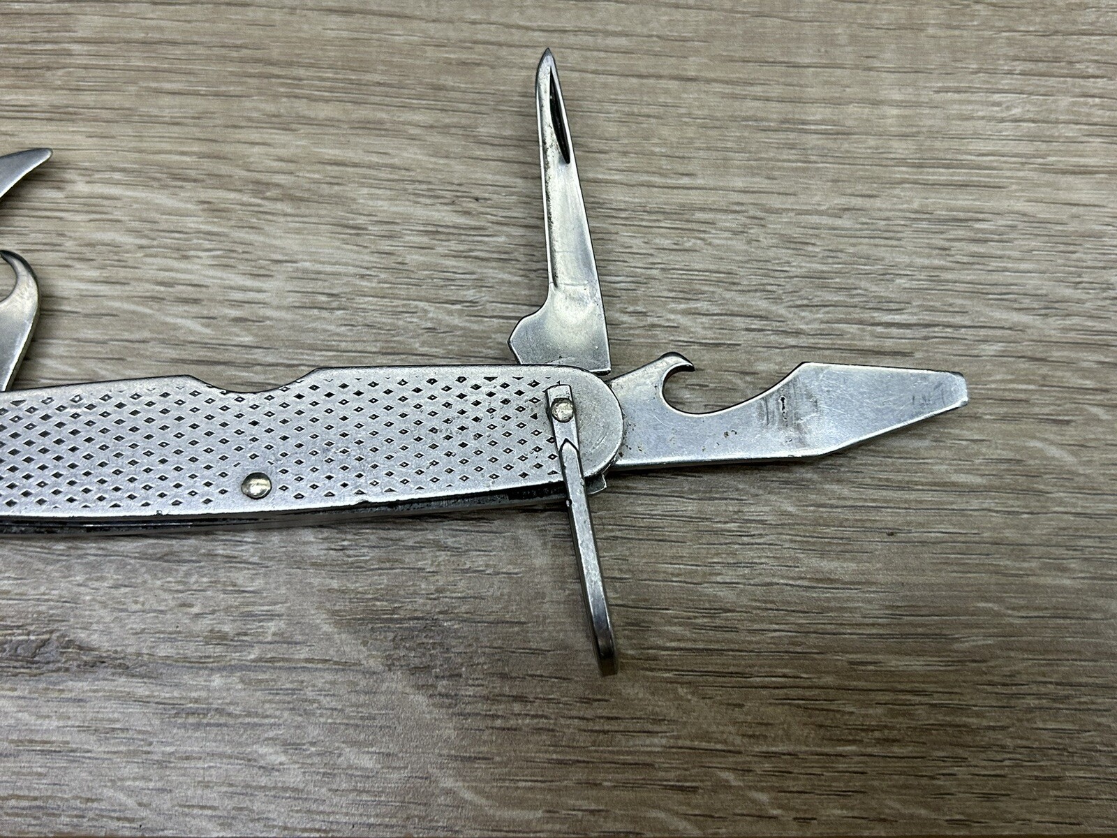 Vintage 1978 Camillus Stainless Steel Multi Tool Pocket Knife USA