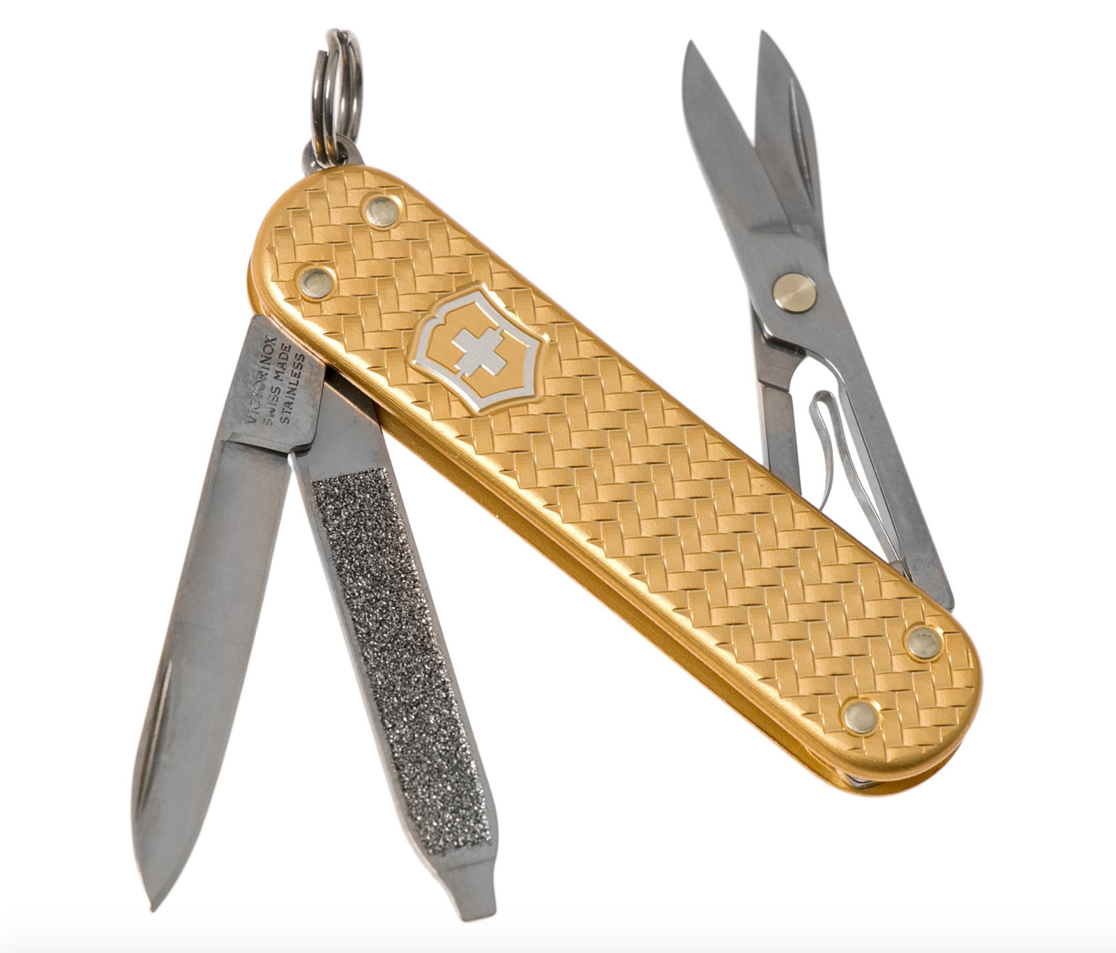Swiss Army Knife, Classic Brass Gold Alox, Victorinox 0.6221.408G New In Box
