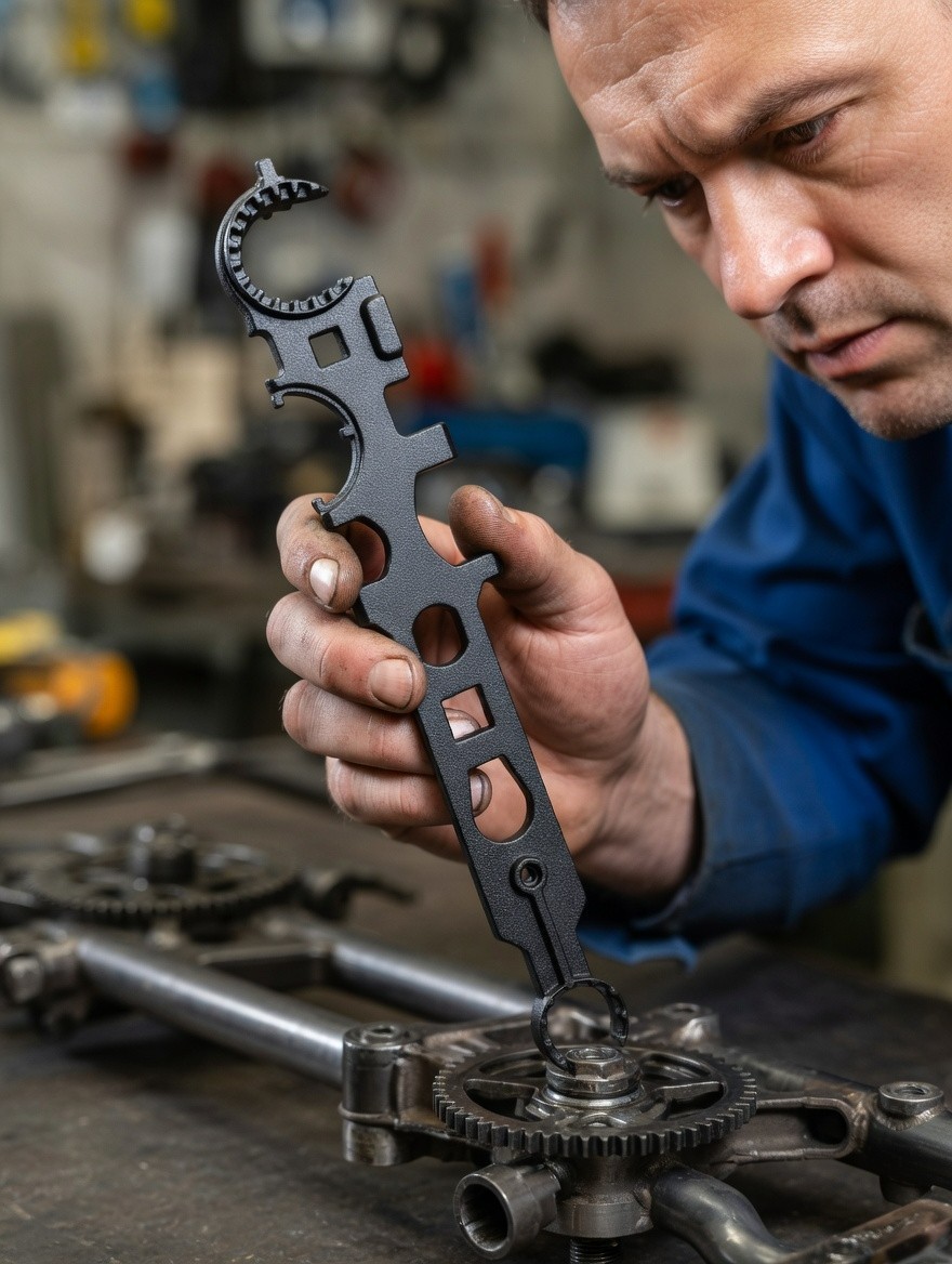 thuizen Multi-Functional Combination Wrench, Black, Outdoor Multi-Tool