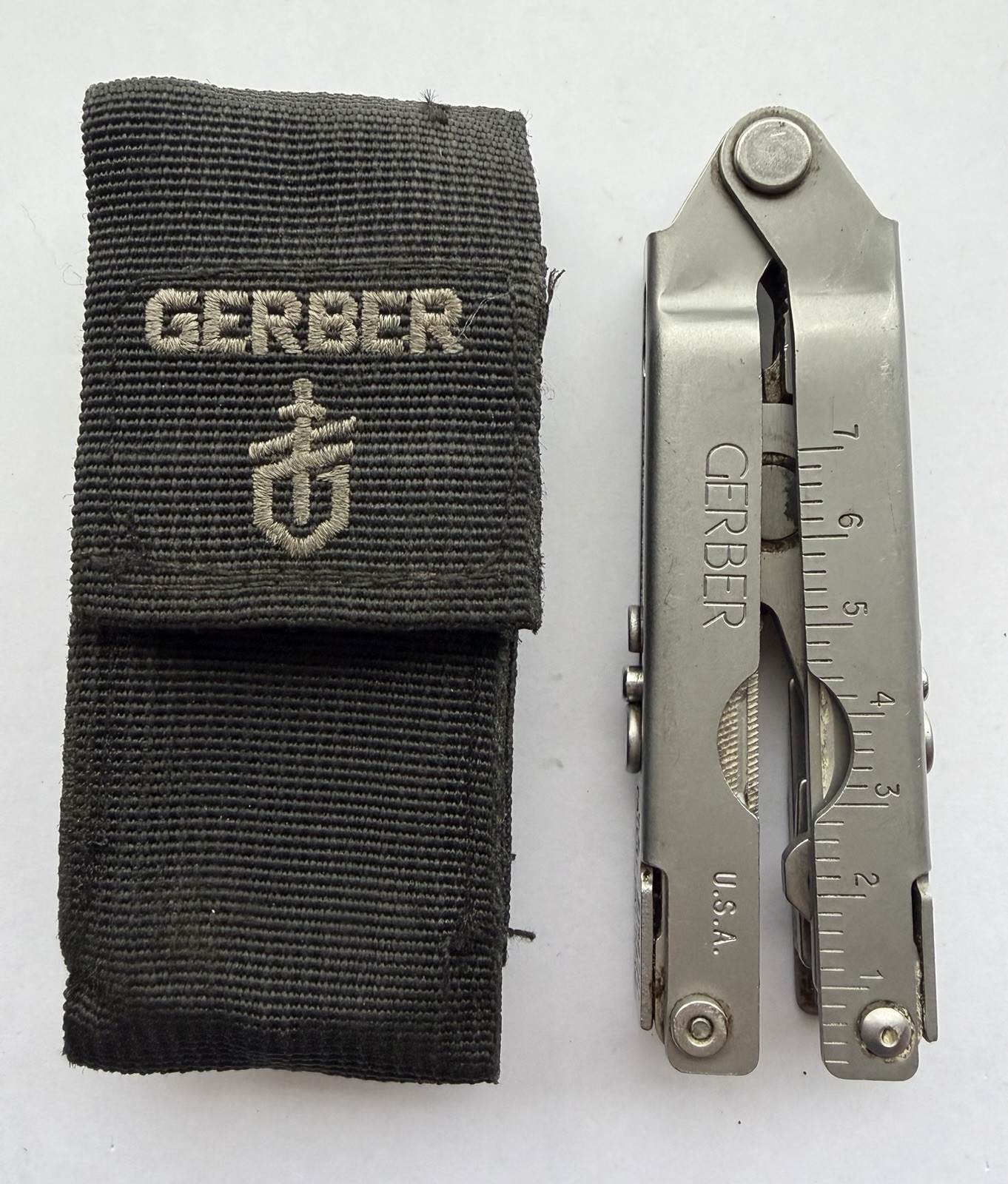 VINTAGE 1990s GERBER USA MP500 ORIGINAL NEEDLE NOSE PLIER MULTITOOL IN NEW POUCH