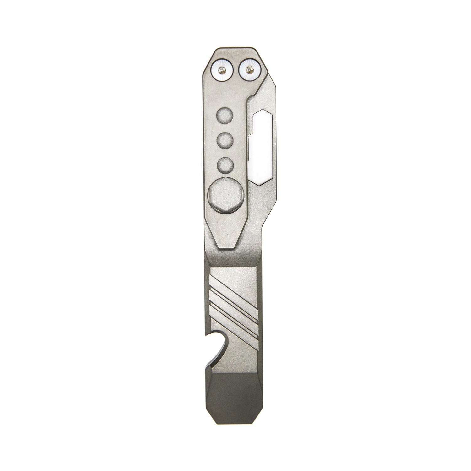 Titanium Multitool Prybar in Dark Gray and Sandblasted