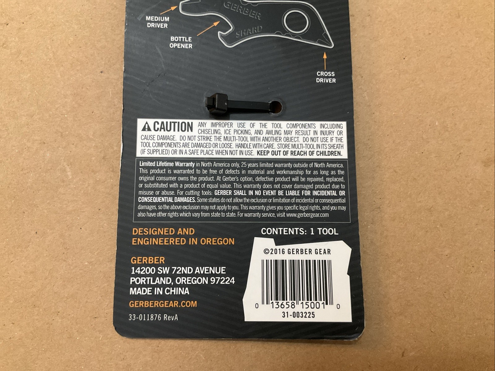 Gerber Shard Mini Multi-Tool Keychain 7 Tool Functions RARE OLIVE GREEN COLOR