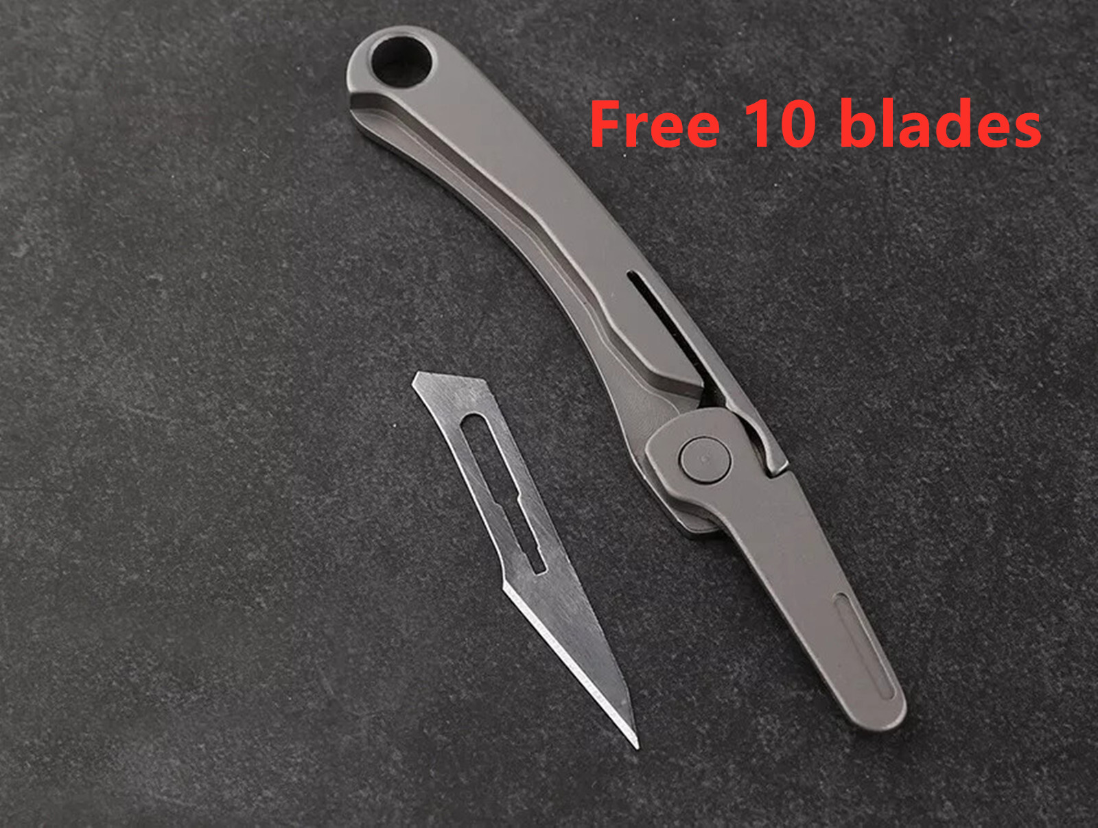 TC4 Titanium Portable Keychain Utility Knife Outdoor EDC Surgical Folding Knife