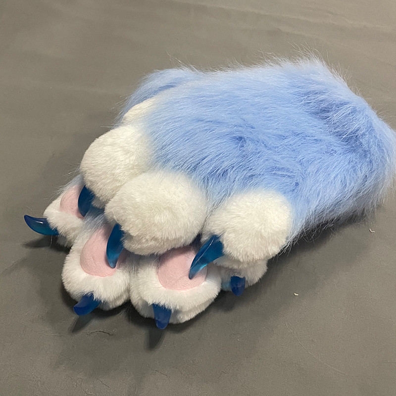 Furry Colorful Beast Claw Gloves Cat Mother Gloves Cat Claw Cute Plush