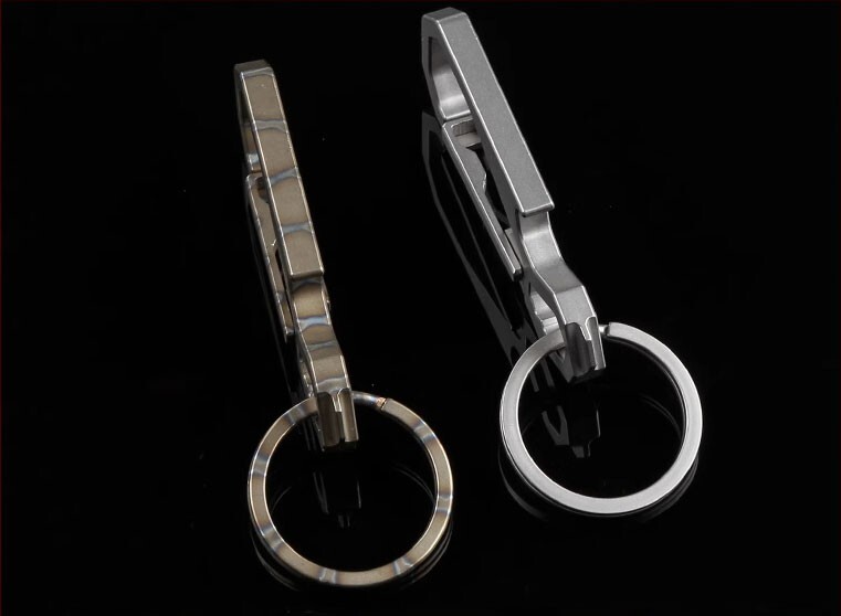 New EDC Titanium Alloy Key chain Carabiner Opener Multi Tool Portable Outdoor