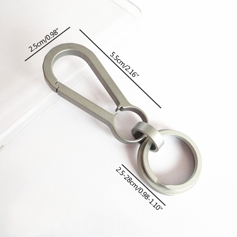 Carabiner Keychain Alluminum Buckles Spring Carabiner Hook Clip Key Rings