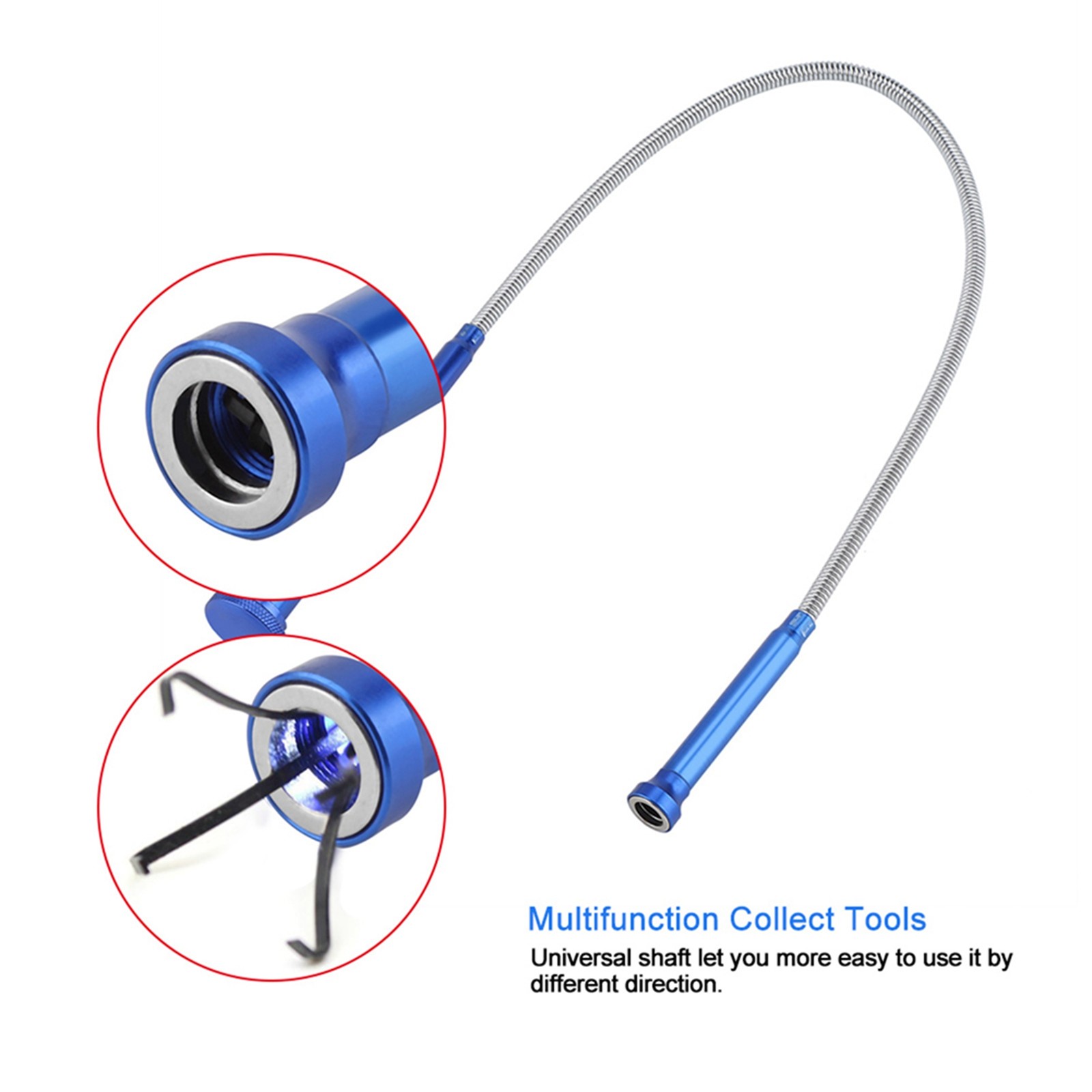 LED Alloy 4 Claw Shaft Universal Magnet Lighting Multifunction Collect Tools BT0