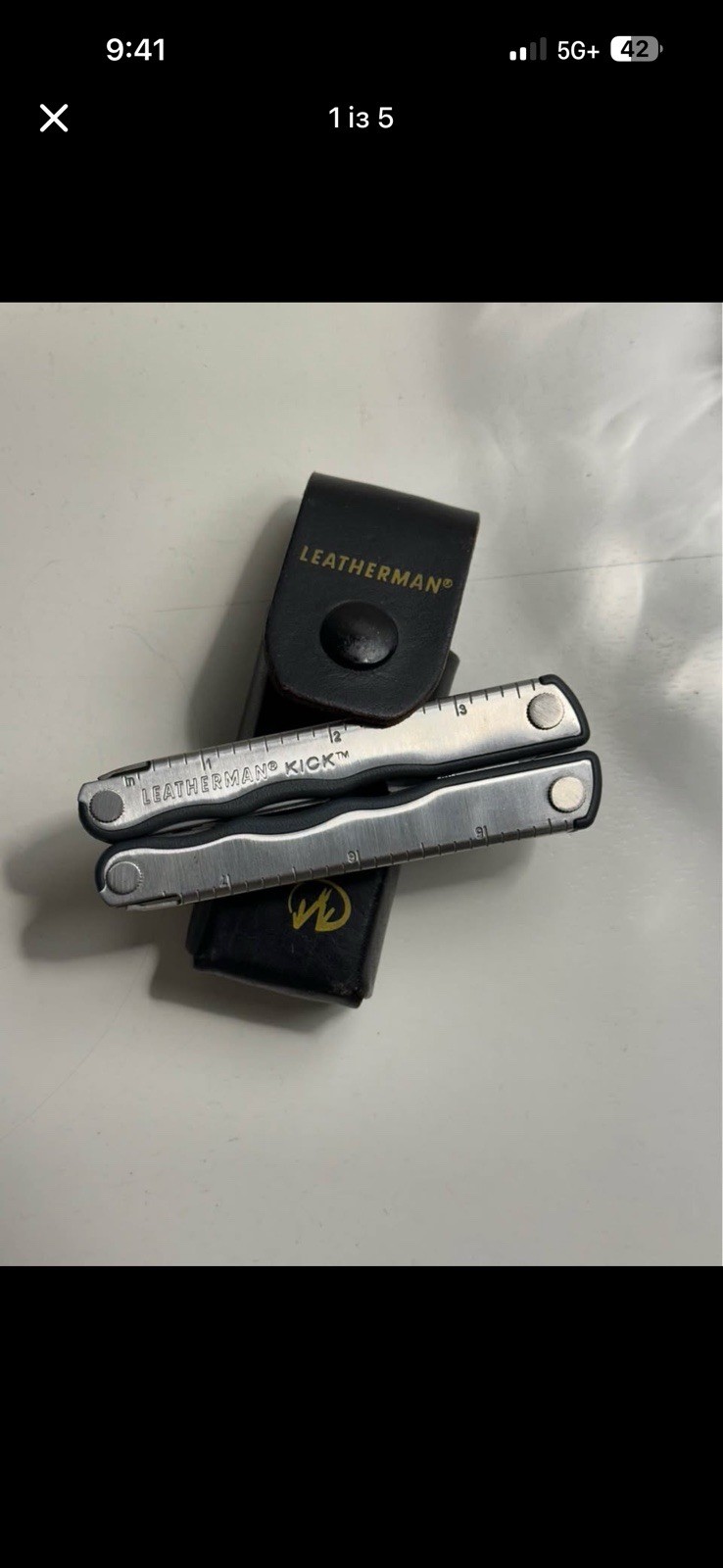 Leatherman Kick Multi-Tool 8 Tools Stainless Steel 2.25″ Straight Blade + Sheath