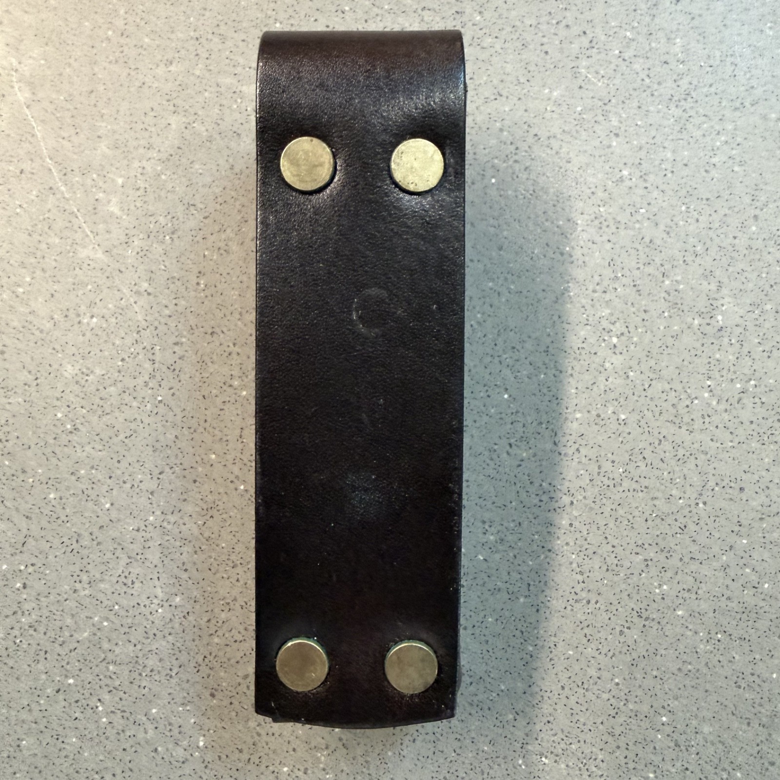 Leatherman Original Black Leather Belt Sheath ONLY – 4” Tool Case- Vintage NOS