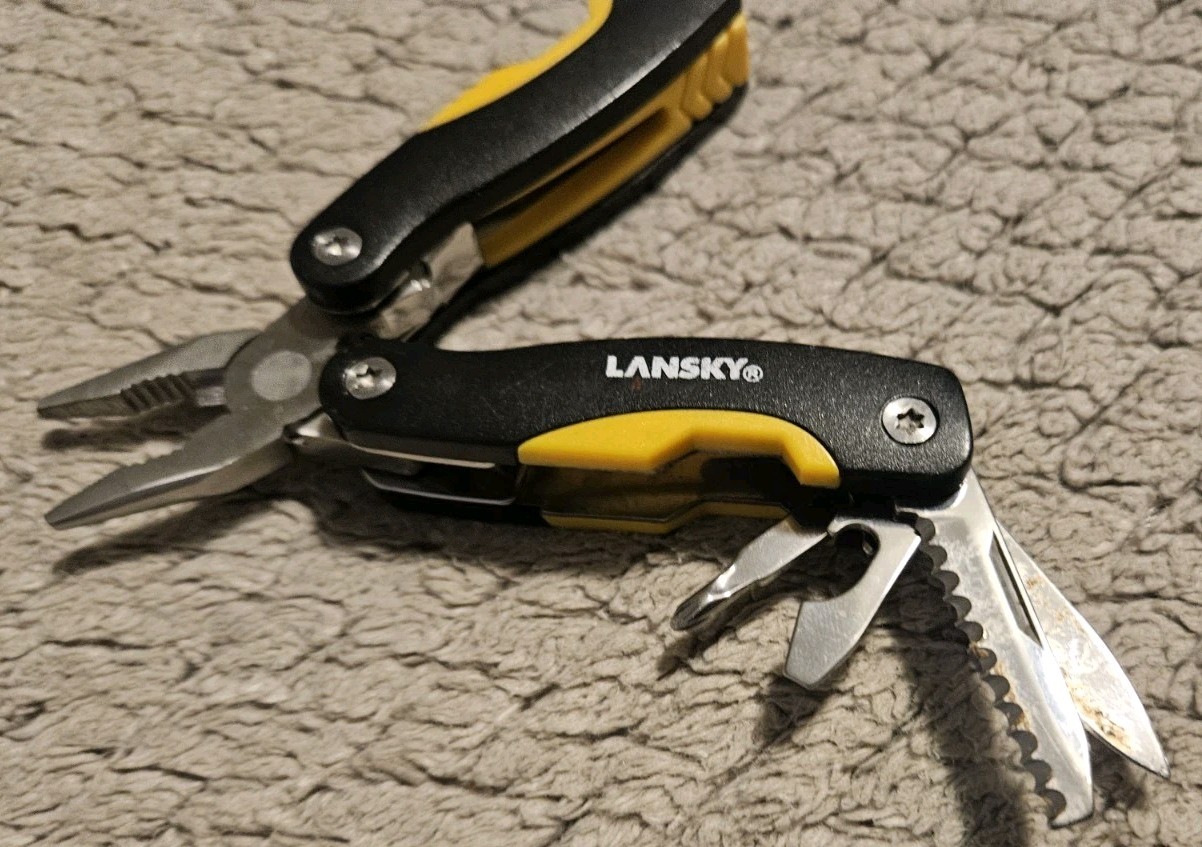 Lasky Multi Tool 9 Tools 2.75 Inches Long Yellow