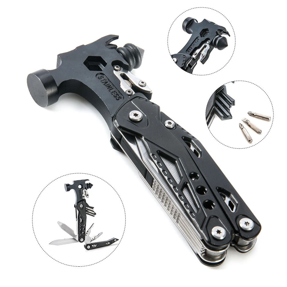 Portable Emergency Hammer Tool Window Breaker Multi Functional Camping Gear