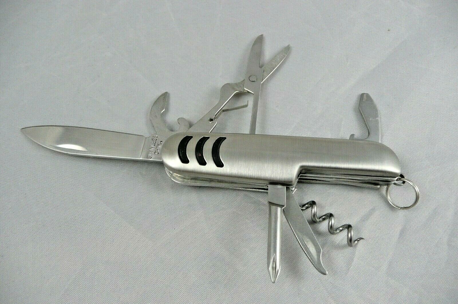 Multitool Pocket Knife Advertising Stainless Steel 8 Tools