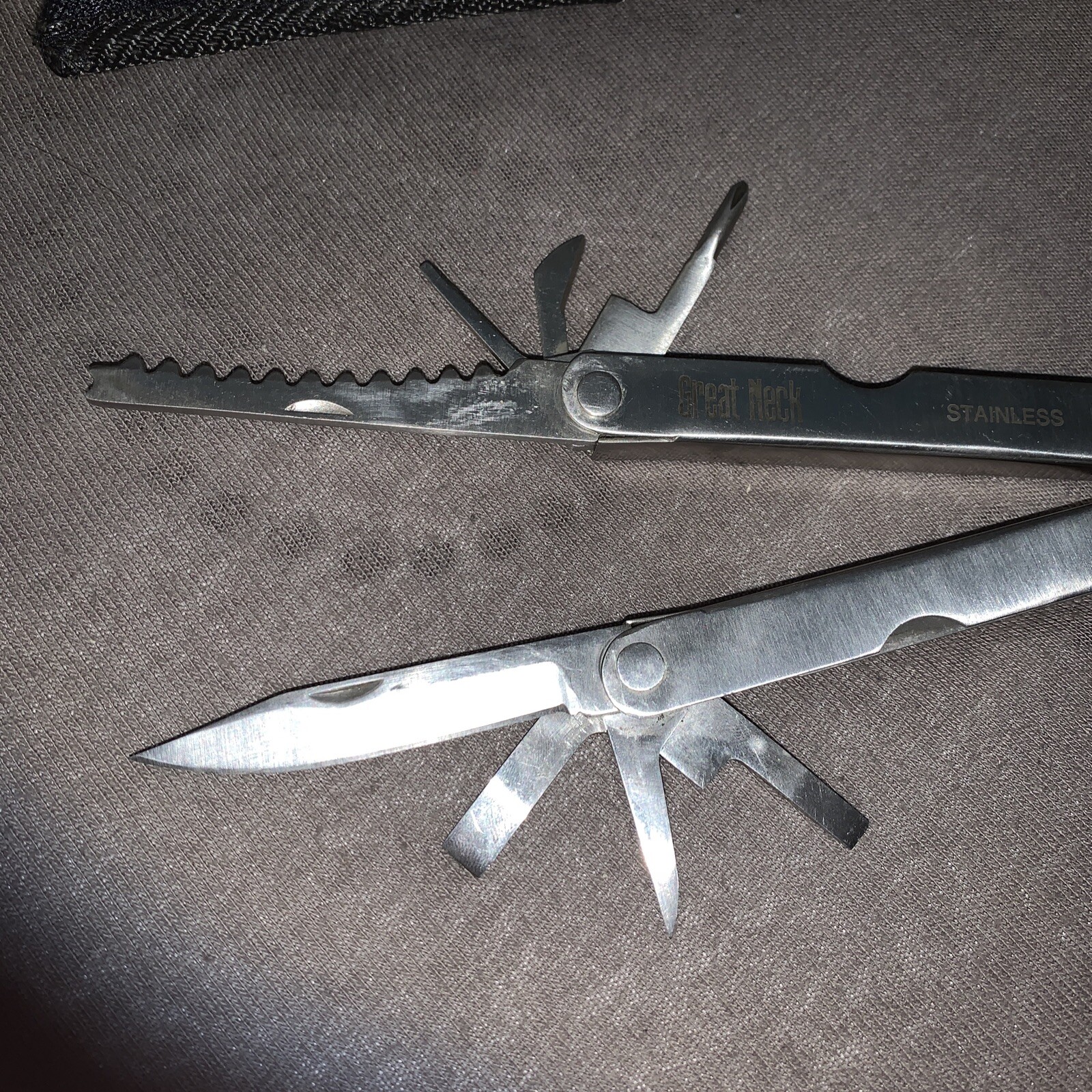 Great Neck 12000 Stainless Steel 12 In 1 Multi Tool Pliers Knife Screwdrivers