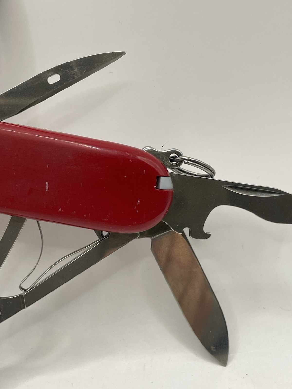 Swiss Army Original Knife Red SUPER TINKER Victorinox 8 Tools #B