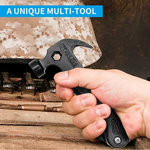 Multitool Camping Accessories, New 13-in-1 Hammer Multitool With Emergency