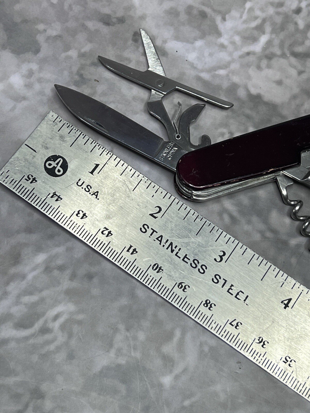 Vintage White House Retreat Multi Tool Pocket Camping Folding Army Knife #1693
