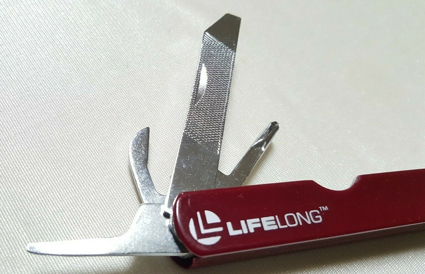 Lifelong Stainless Steel Multi Tool & Black Faux Leather Belt Pouch New w/o Tags