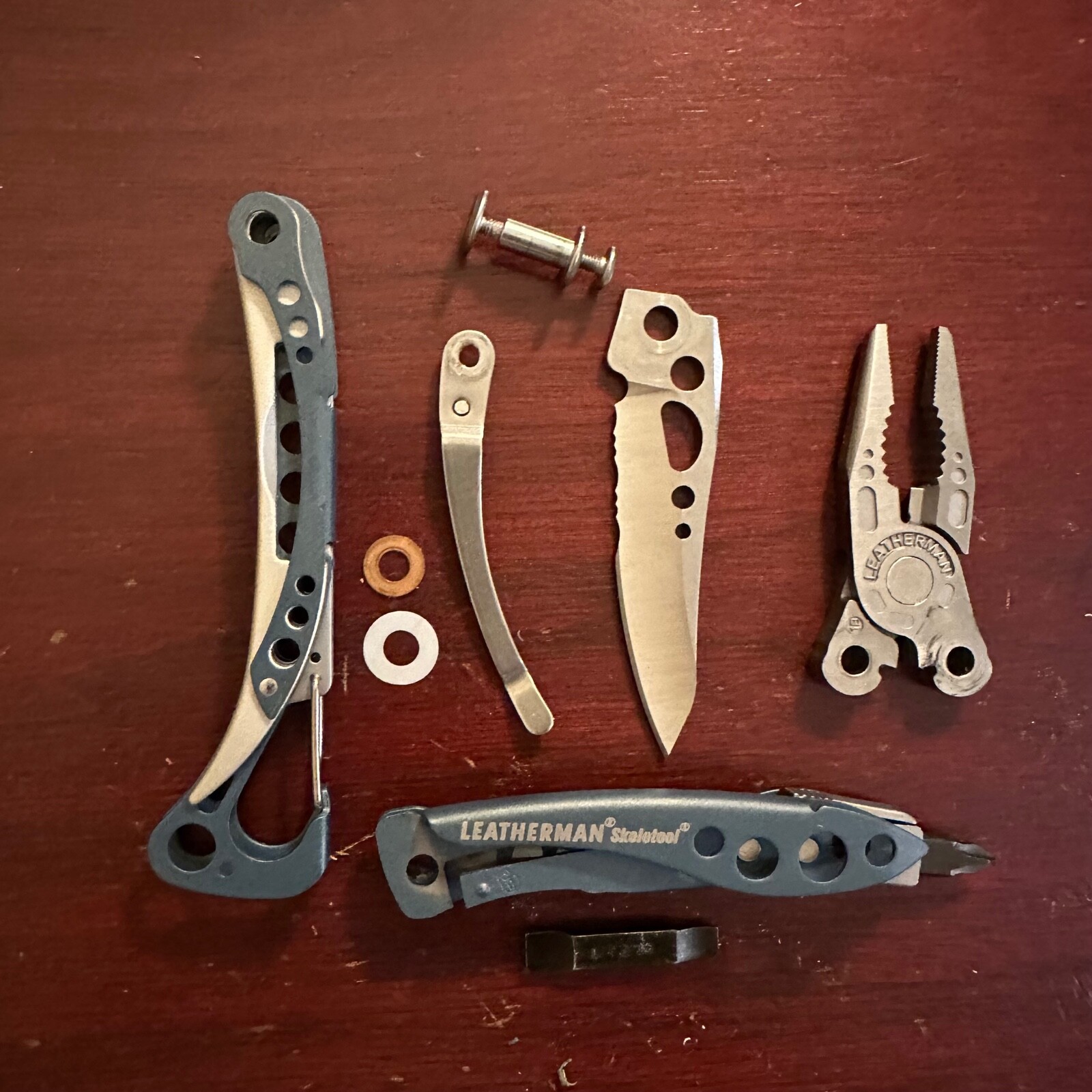 Parts from Denim Blue Leatherman SKELETOOL: One (1) part for Repair or Mod