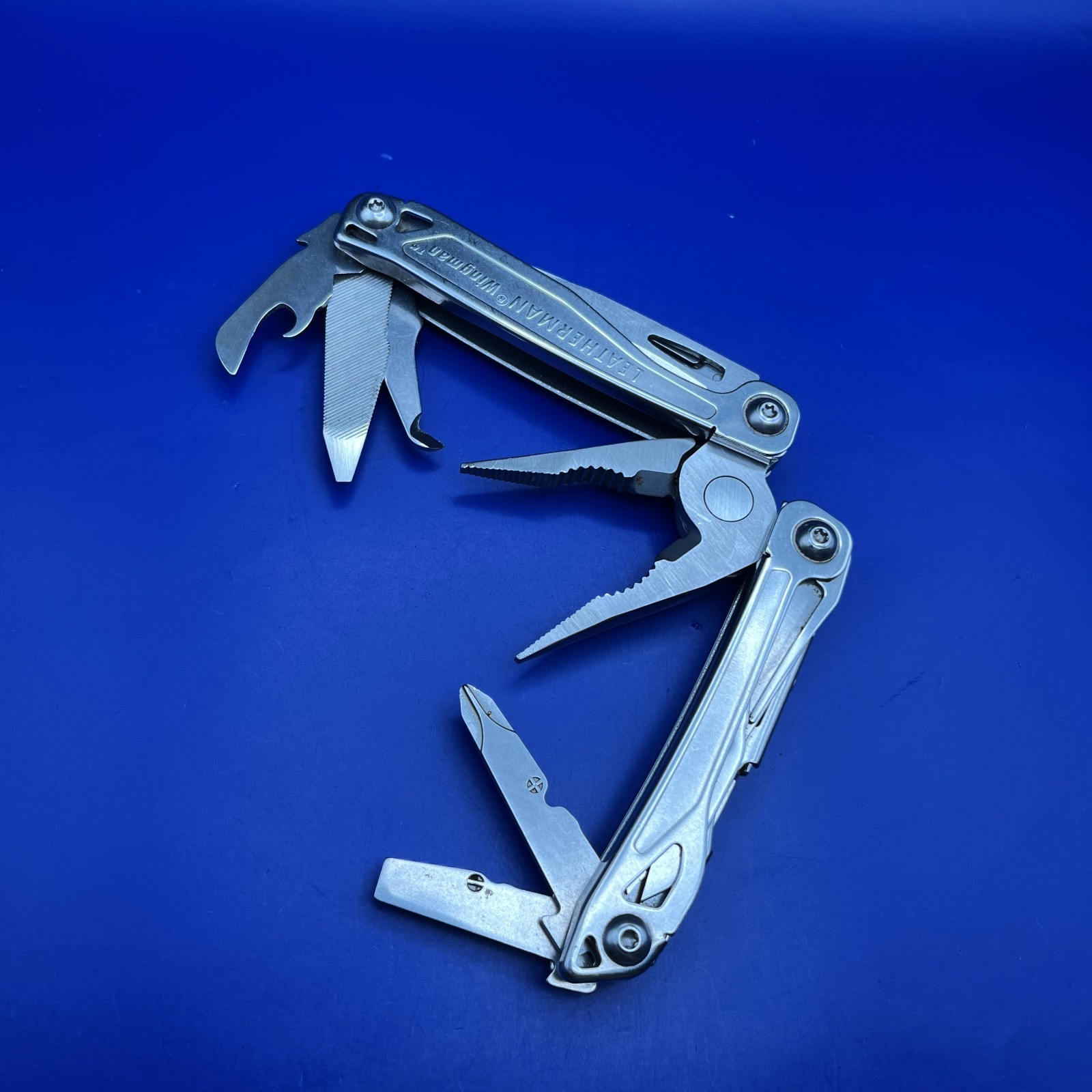 Leatherman Stainless Steel Wingman Multi Tool Scissors Knife Plier