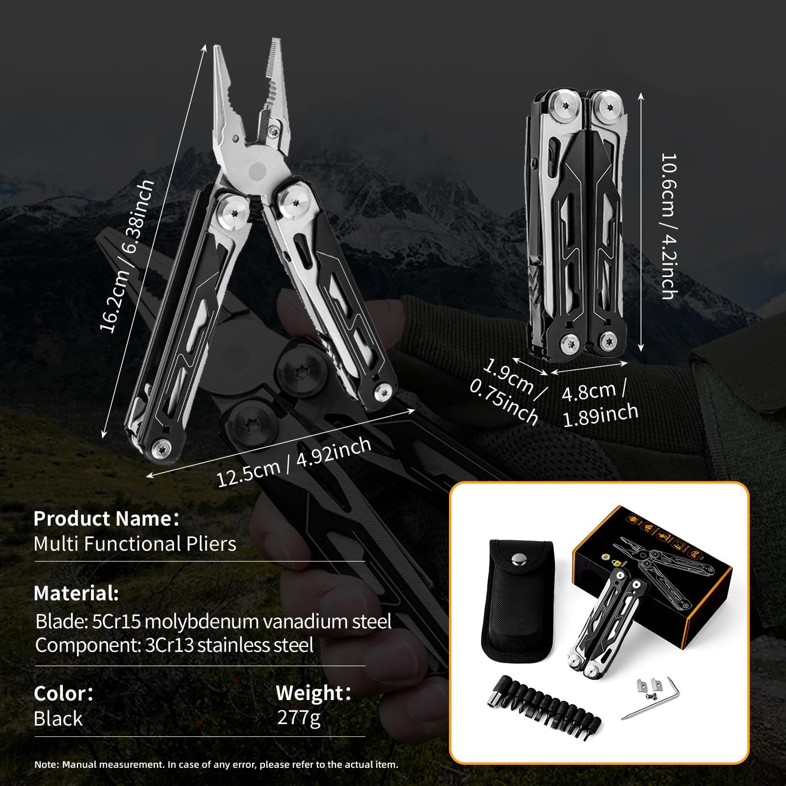 28-in-1 Multitool Pliers with Scissors,Saw, Screwdrivers,Rope Cutters,Can Ope…