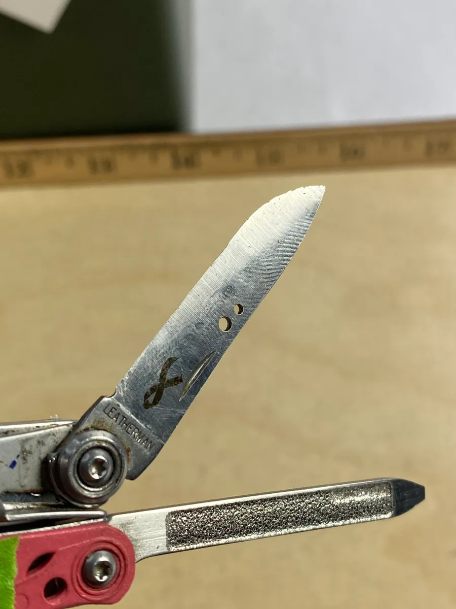 Leatherman Style CS #4. Pink Breast Cancer Awareness Edition. Light usage