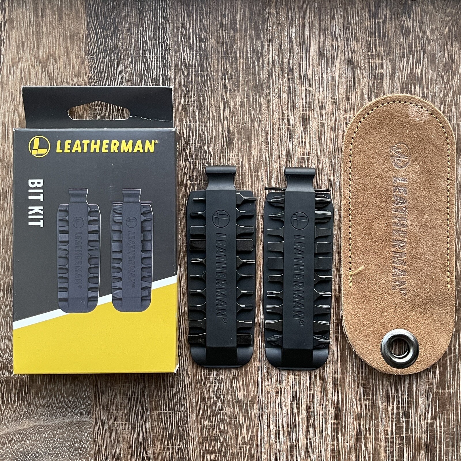 Leatherman Bit Kit for Charge Plus, Wave Plus, Skeletool, Curl, leather sleeve