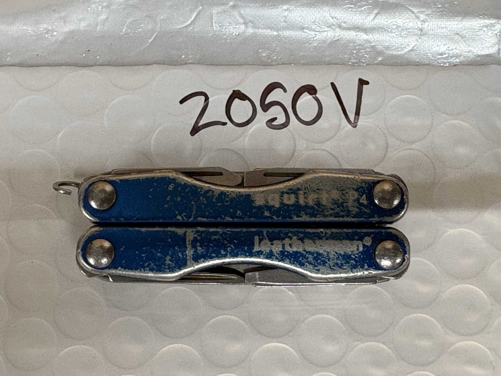 Leatherman Squirt P4 Blue Plier Multi-Tool Key Ring USA Retired GREAT!