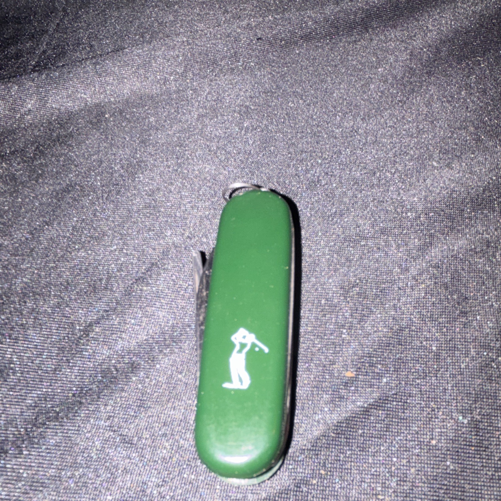 Vintage Green Swiss Army Style Golf Pocket Knife – Unbranded. Golfer 91mm