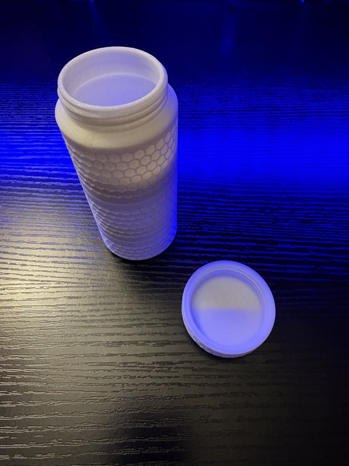 7 pc white 3-D printed PLA Every Day Carry samples, utilities and supplement kit