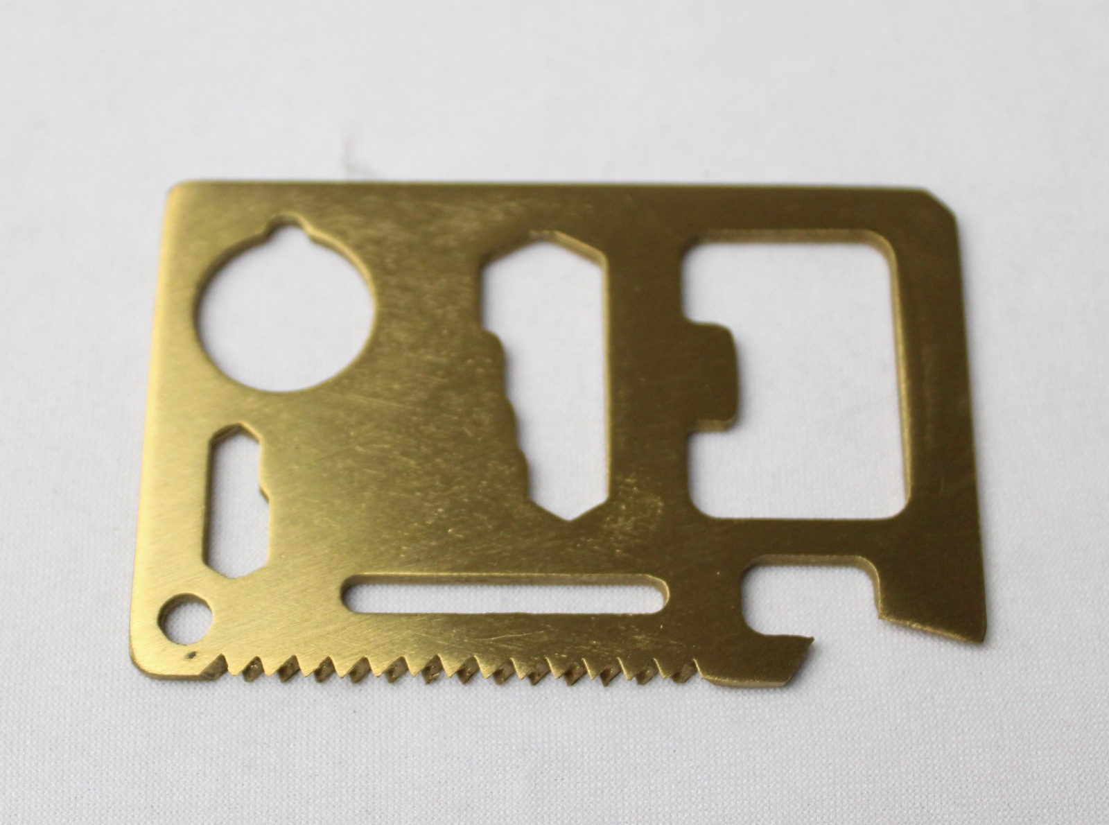 Gentlemen’s Hardware Adult’s Credit Card Multi Tool CG2 Gold One Size NWT