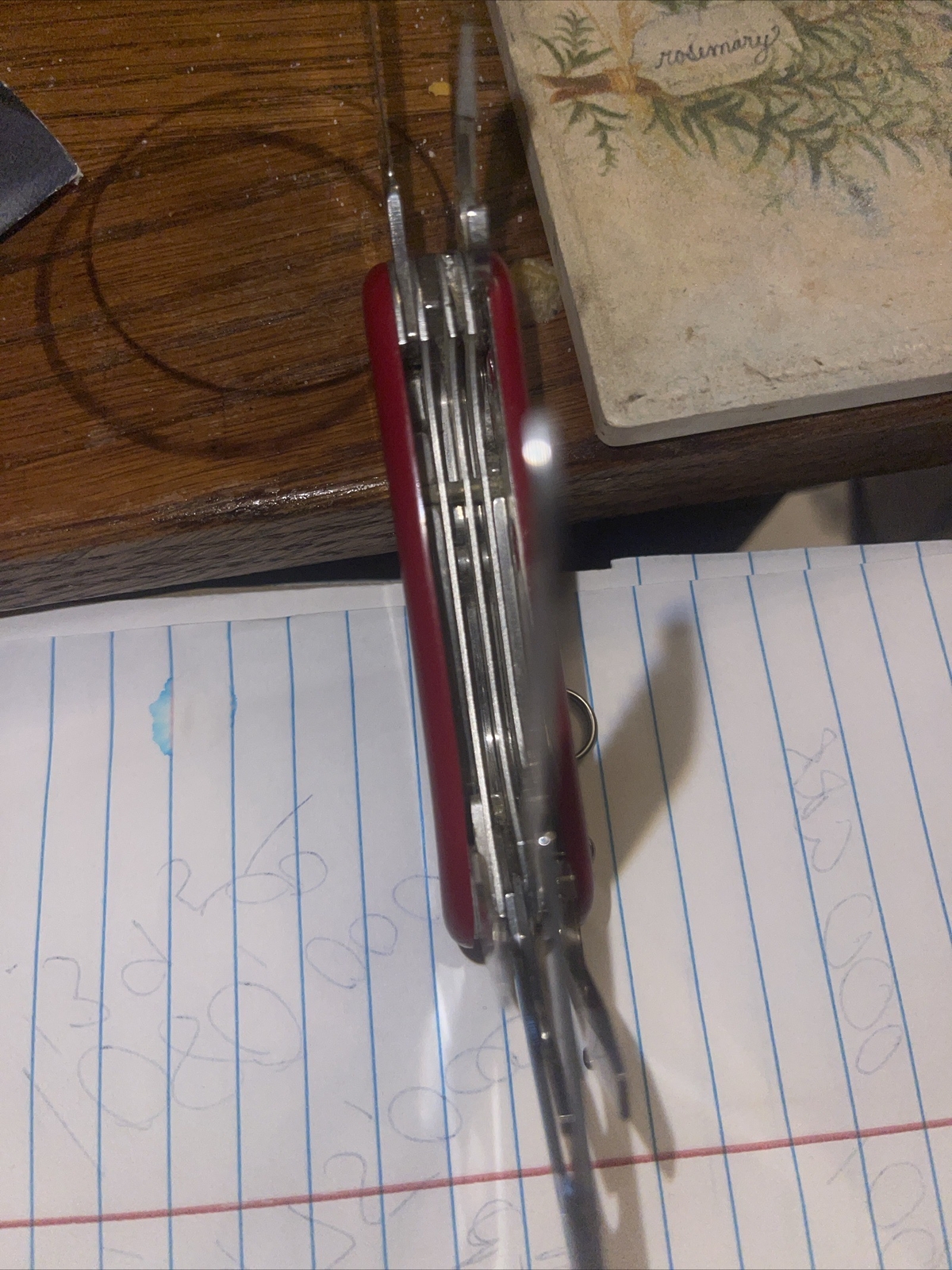 Wenger Delemont Swiss army knife The Yellow Pick Has Broken End As Shown