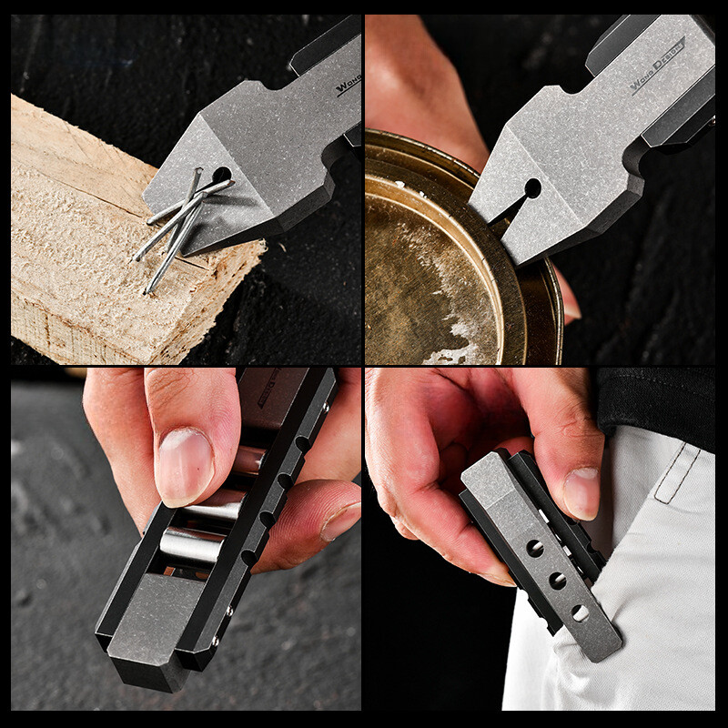 Titan Alloy Pocket Pry Bar Crowbar Portable Outdoor EDC Multi Tools