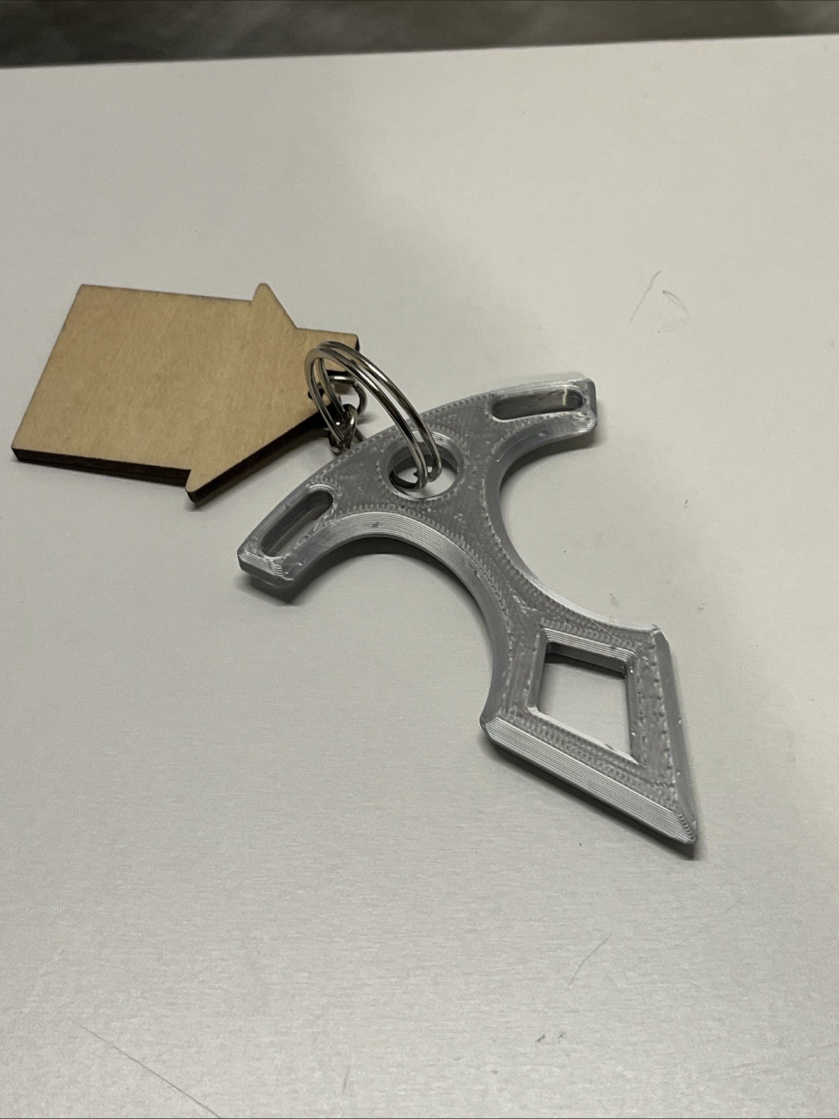 EDC Keychain Boat Anchor Model Tool – Silver Undetectable Defense- Free Shipping
