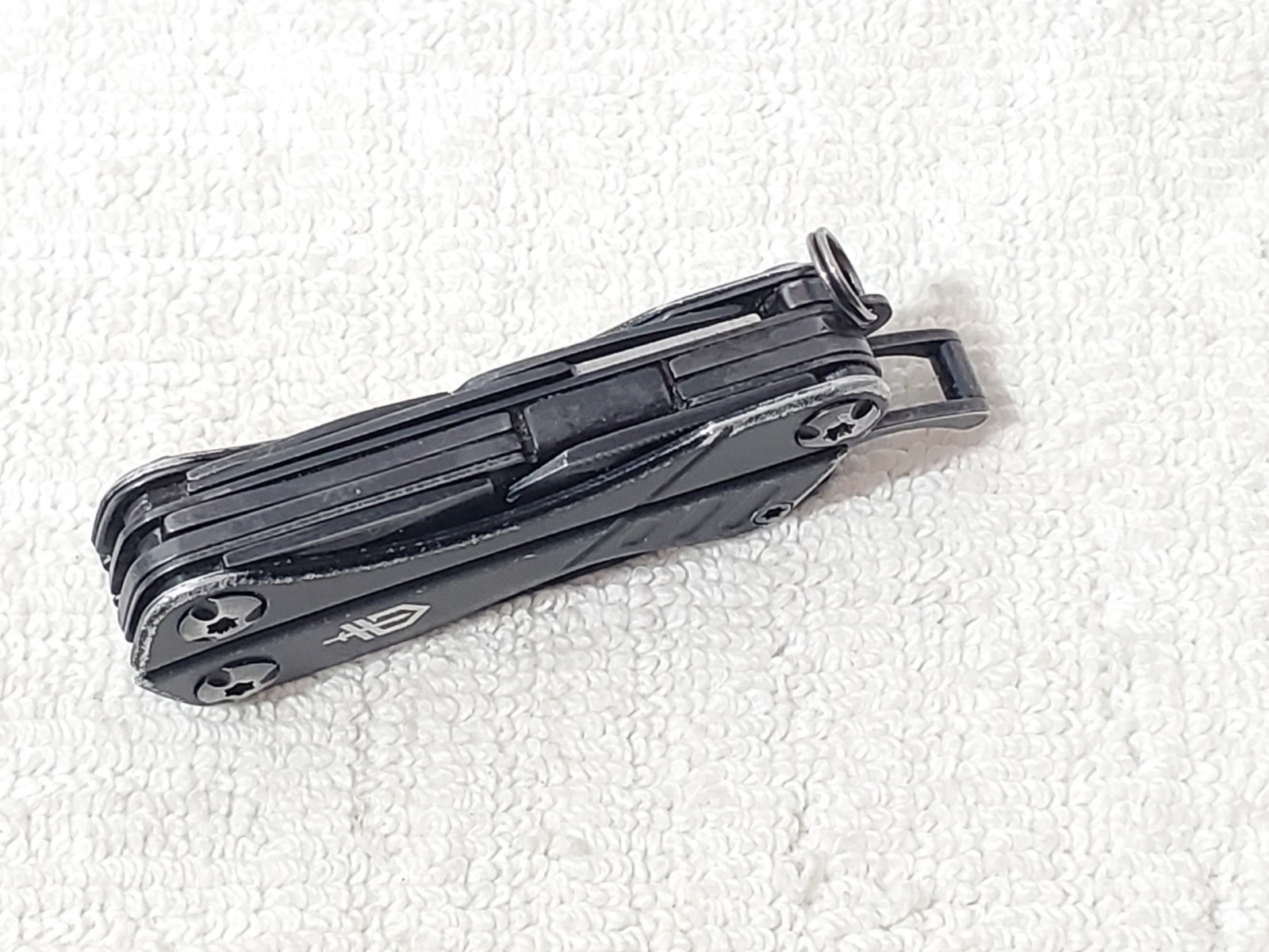 Gerber Dime Black Mini Multi-Tool Black Compact Keychain Pliers Scissors Tool