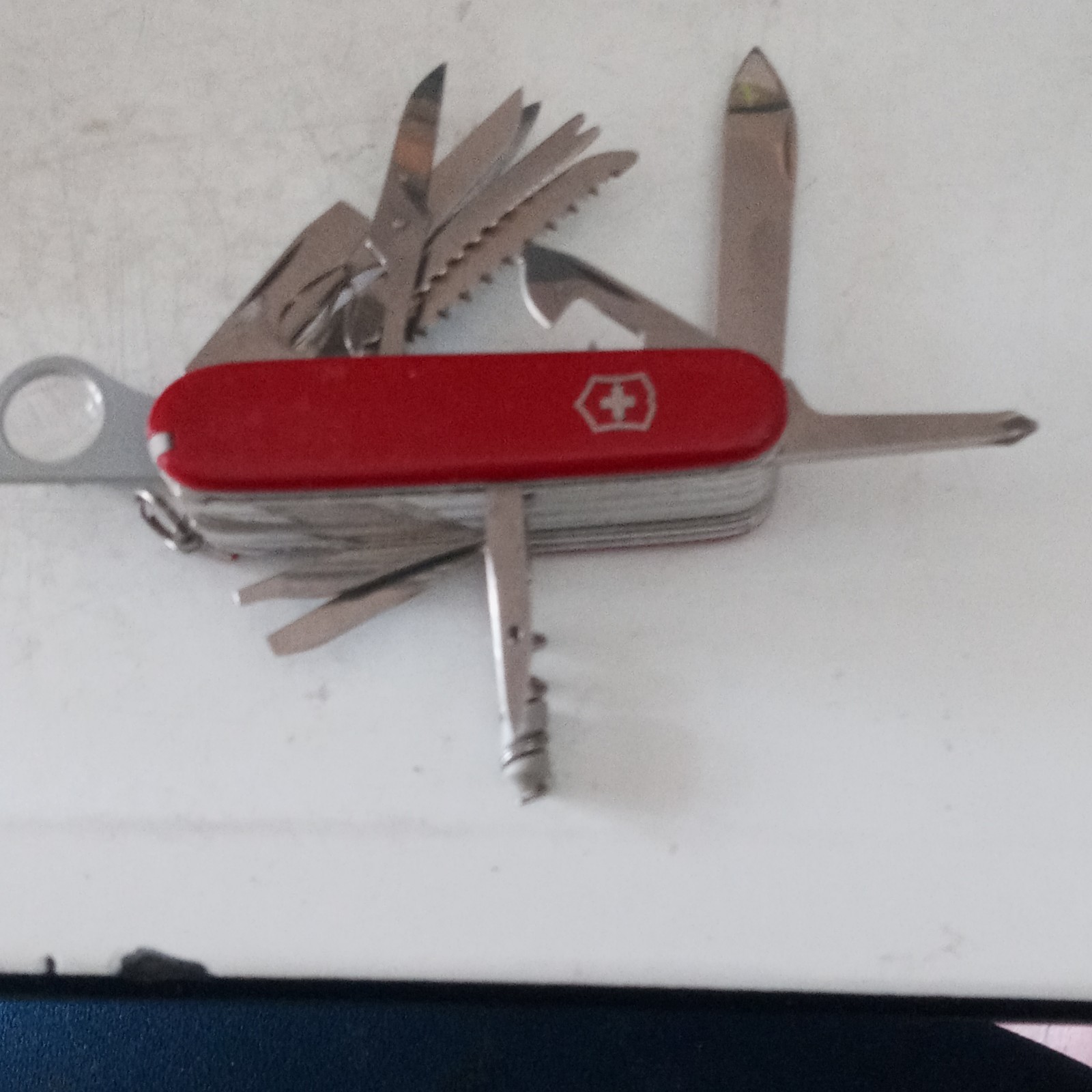 Victorinox Swiss Army Red Multi-Tool Knife, Knife Scissors Saw Screwdriver