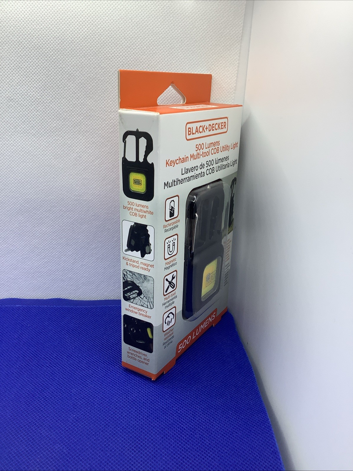 New BLACK+DECKER COB Clip-On Utility LED Work Light, Multi Tool w/ Bottle Opener
