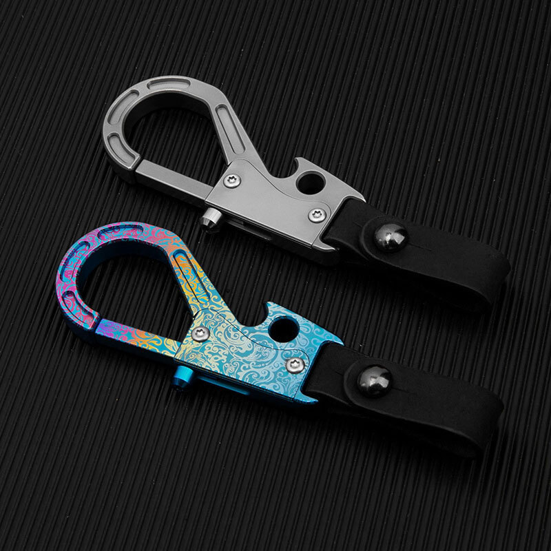 Titanium Alloy Keychain Bolt Action Key Pendant Outdoor Opener Portable Tool