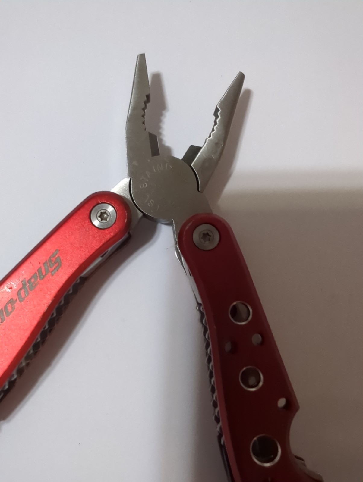 Snap-On Tools Red Multi-Tool Folding Pocket Knife w/ Pliers – Compact Tool